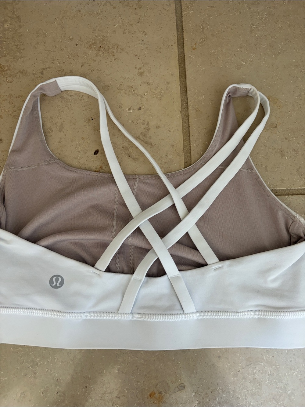 LULU LEMON WHITE SZ 6 WHITE WORKOUT TANK TOP TOP SELLING STYLE